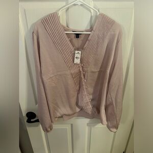 Express work blouse in light pink color